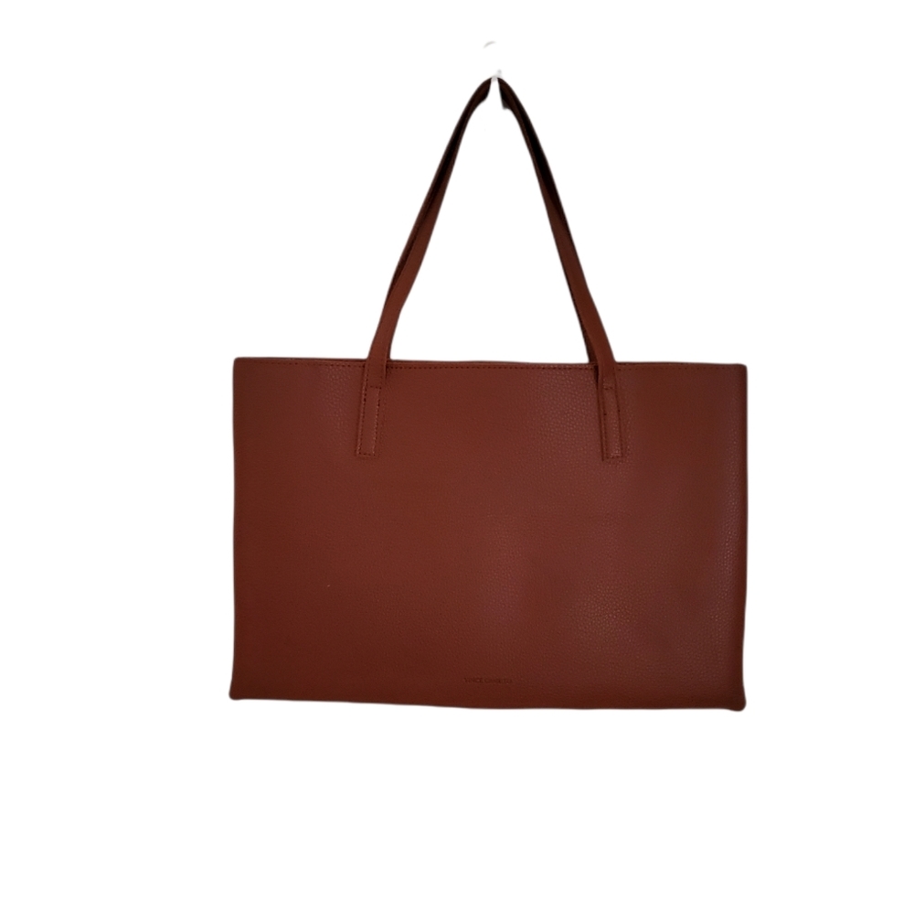 Vince Camuto Lucky Stripe Rusty Brown Laptop Bag - Picture 3 of 7